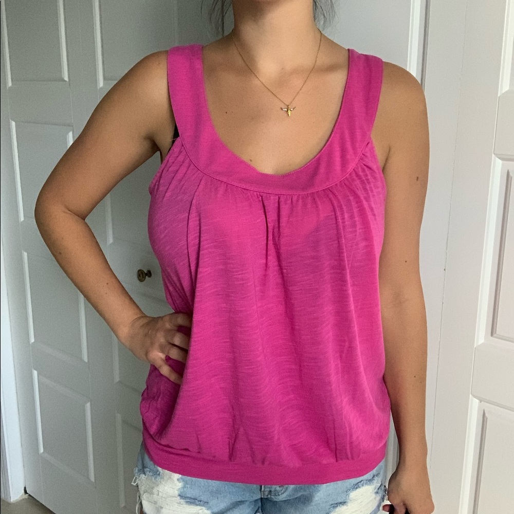 Hot pink blouse
